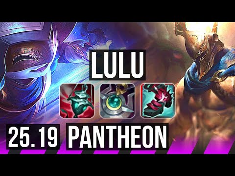 LULU & Jinx vs PANTHEON & Corki (SUP) | 70% winrate, Dominating, 12k DMG | EUW Diamond | 25.19