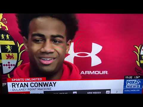 WBFF-TV picks Ryan Conway as the "Fox 45 Prep Player of the Week!"
