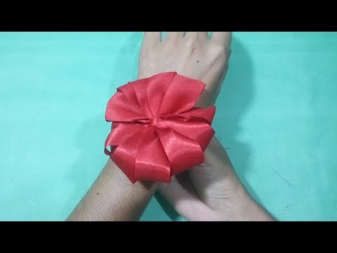 How To Make Ribbon Flowers Step By Step | DIY Satin Ribbon Flower Tutorial