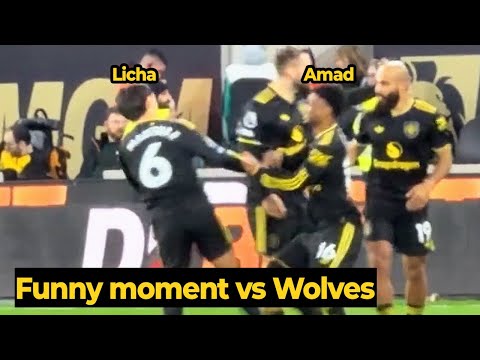 Lisandro Martínez got into FIGHT with Amad over Mbeumo’s hair during the match against Wolves