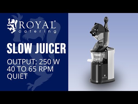 Video - Sapcentrifuge - Slow Juicer - hele vruchten - 250 W - 40 tot 65 rpm