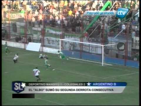 Deportivo Mandiyu vs Colegiales 26 09 2012