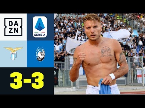 Lazio holt durch Immobile drei Tore Rückstand auf: Lazio - Atalanta 3:3 | Serie A | DAZN Highlights