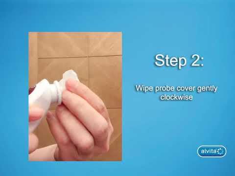 How to clean probe covers for the Alvita Infrared Ear Thermometer