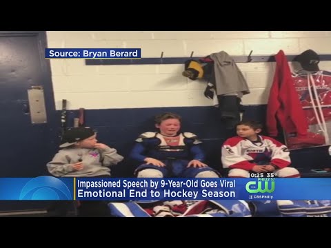 Impassioned Speech By 9-Year-Old Hockey Player Goes Viral