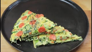 早餐做这样的金针菇鸡蛋饼，营养又美味，还不赶紧来试试