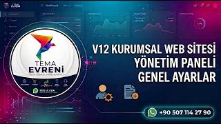 1- V12 Kurumsal Web Sitesi Yönetim Paneli Genel Ayarlar