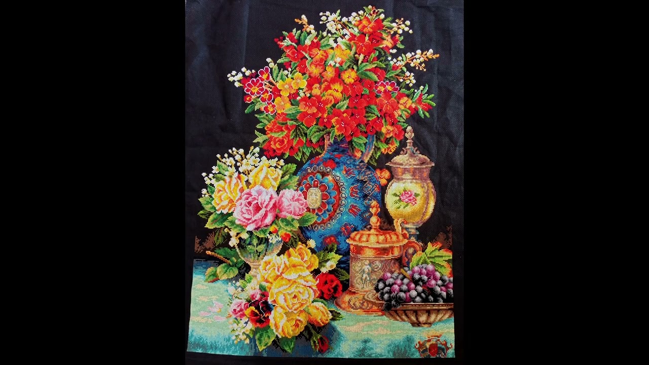 #flosstube  #stitchwithme #crossstitchtutorial #crossstitch  :  Dome 91002 Classic Flower Vase