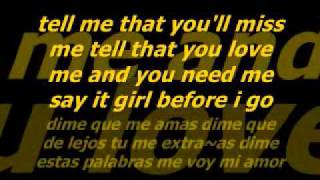 aventura our song con letras {lyrics}