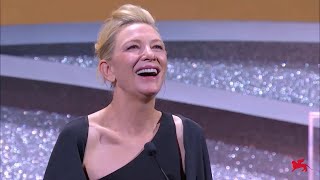 Cate Blanchett winning Best Actress | 79th Venice International Film Festival