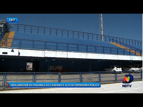 Insalubridade na Passarela da Cidadania, em Florianópolis, é alvo da Defensoria Pública