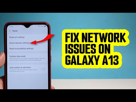How To Fix Network Issues On Samsung Galaxy A13 By Resetting Network Services