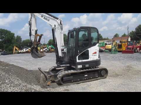 Bobcat e63 compact crawler excavator, 60 hp, 6250 kg