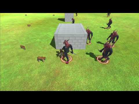 8 Tiger in night vs all units - Animal Revolt Battle Simulator