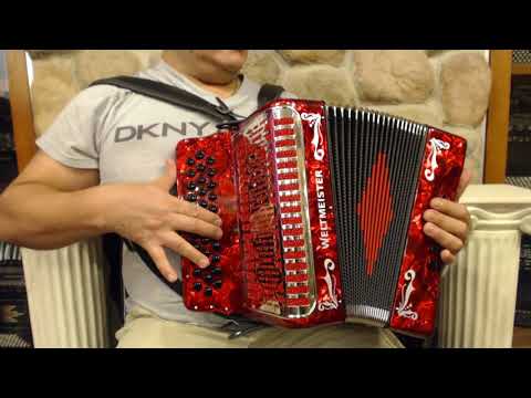 WELT5713412SOLRD - Red Weltmeister 571 Diatonic Accordion GCF Sol MM 34 12 $1699