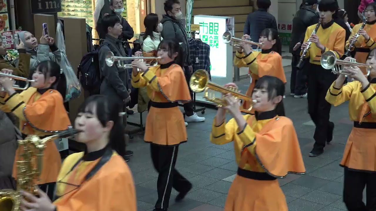 Fushimi Wakuwaku Festa 2026 / Parade【Otesuji Shopping Street】returning② / Kyoto Tachibana SHS Band