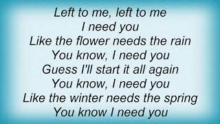 Julian Lennon - I Need You Lyrics