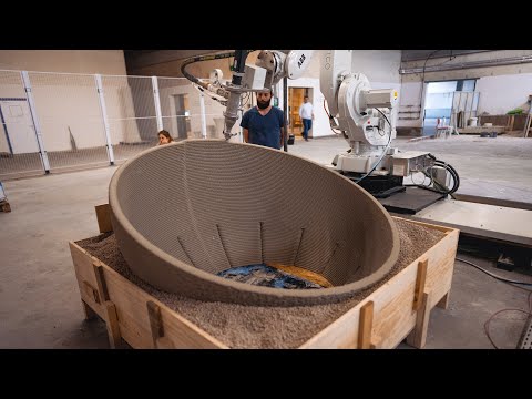 Vertico 3D prints huge sphere bowl for Saxion and Creastone part of RAAK