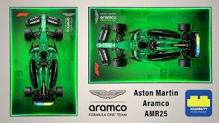 iCUANUTY Display Wallboard for LEGO Technic Aston Martin Aramco AMR25 F1 Car (42240) Assembling