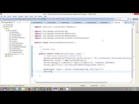 Selenium Tutorial 36 Selenium Webdriver Using Javascriptexecutor To Click On Web Page Element