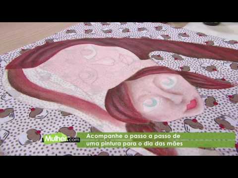 Pintura sobre Tecido Estampado por Silmara Cortegozo - 09/05/2017 - Mulher.com - P1/2