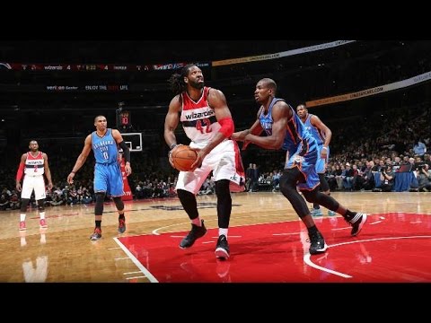 Nene's Full Highlights 2015/01/21 vs Thunder - 24 Points