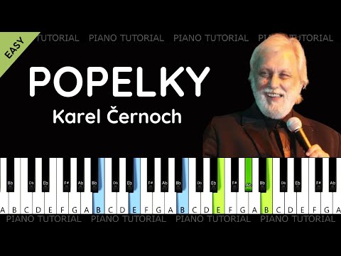 Karel Černoch - Popelky (piano tutorial | klavír | akordy | noty | české písničky)