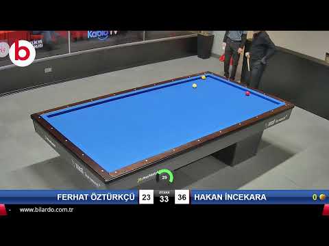 FERHAT ÖZTÜRKÇÜ & HAKAN İNCEKARA Bilardo Maçı - 2022 ERKEKLER 1.ETAP-15.TUR