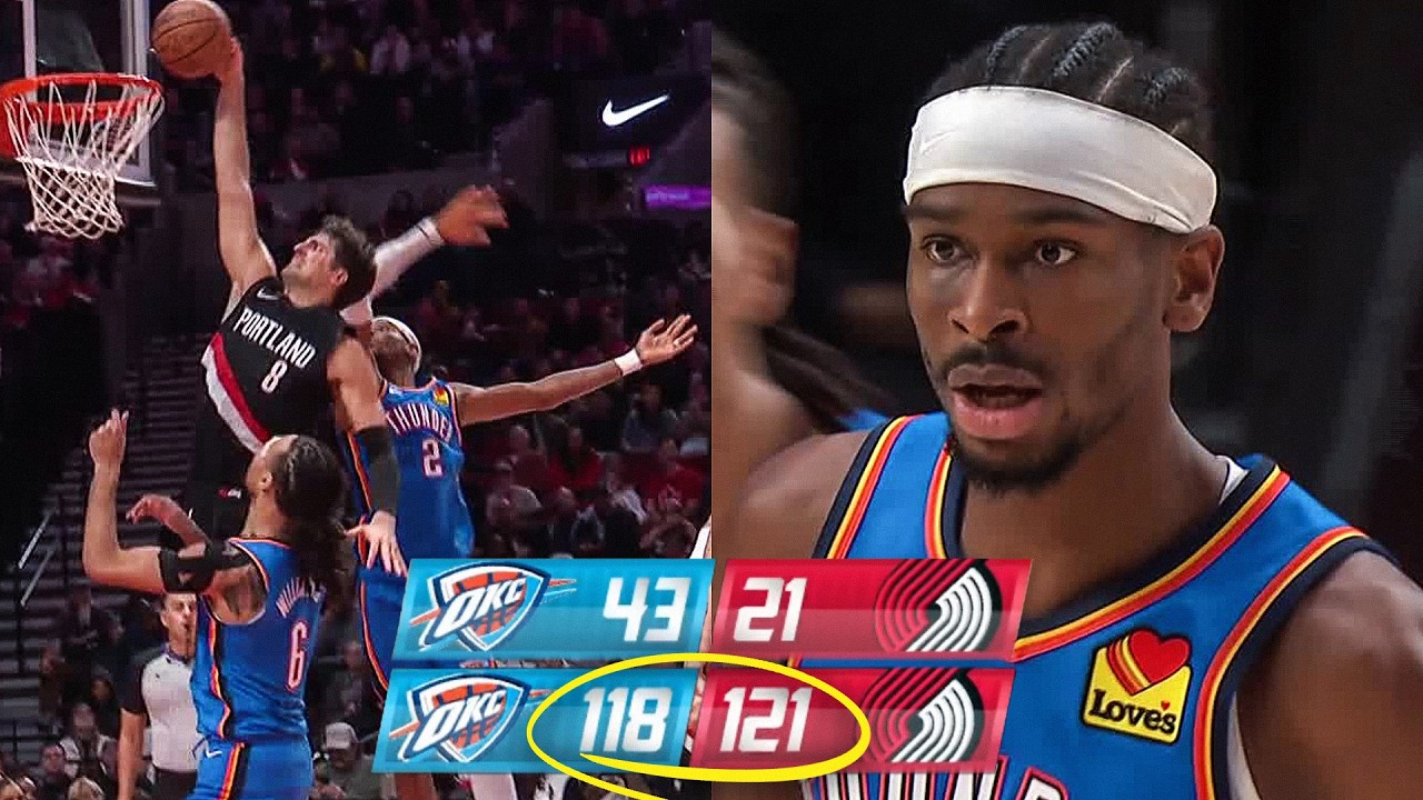 22-POINT COMEBACK vs. the UNDEFEATED CHAMPS 🤯 Trail Blazers vs. Thunder | Presented by @xfinity
