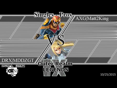ORL IX - DRX | MDDZGT (ZSS) vs. AxG | Matt2King (Falcon) - WR4 - Smash 4 - Wii U
