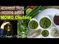 Dhone Patar Chutney / MOMOS Green Chutney / Coriander leaves chutney / dhaniya chutney in bengali