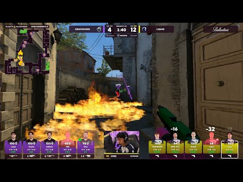 Sico triple Nade Kill to shut down Liquid | Grayhound vs. Liquid - BLAST Paris Major 2023 🌈