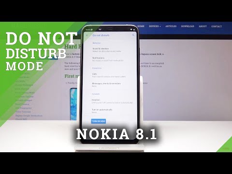 Do Not Disturb Mode in NOKIA 8.1 - Set Up Quiet Time