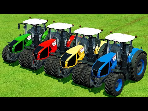 HARVESTING SUGAR BEET AND LOAD WITH CLAAS TRACTORS - Farming Simulator 22