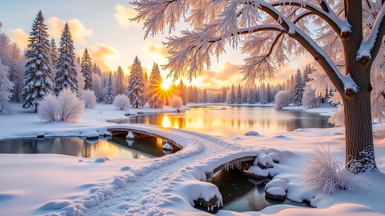 Unwind Today with Good Relaxing Music in Beautiful Winter Scenery ❄️ Stress Relief And Comfort.