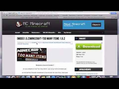 comment installer un mod minecraft sur mac os x