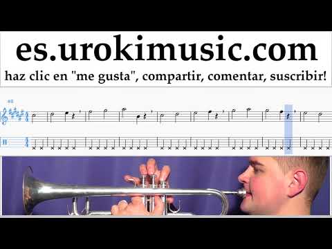 Tutorial de Trompeta Silvestre Dangond Nicky Jam - Cásate Conmigo Clases Notas Parte#1 um-i927