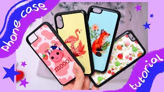 How I make my Phone Cases for my small business - Supplies, designing & sublimation printing