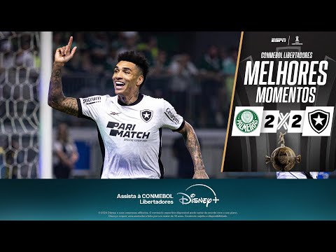 Gols e lances de Palmeiras x Botafogo