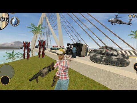 Vegas Crime Simulator (Vegas Hero Fight 👮‍♂️ Police Helicopter)🦸‍♂️Superhero Destroy Police Car