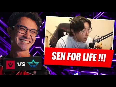 TenZ REACTS TO SENTINELS vs XLG FOR VCT MASTERS PLAYOFFS !!!