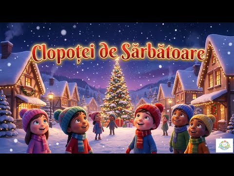 Clopoței de Sărbătoare – Colind de Crăciun pentru Copii | Cântec Tradițional Românesc cu Animație