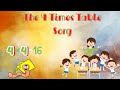 The 4 Times Table Song (Multiplying by 4) | Silly School Songs