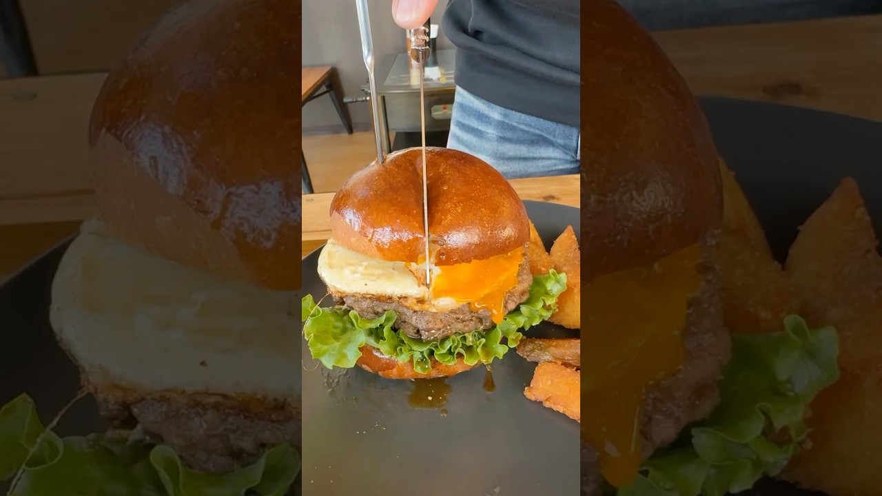 【愛知・豊田】ビーフ100%のボリューム満点ハンバーガー【RAIN MADE】#愛知グルメ #豊田グルメ #ハンバーガー #ボリューム満点  #hamburger #bigburger