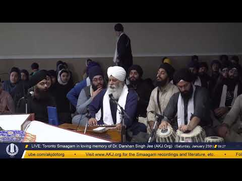 Live: Toronto Jan. 2020 Keertan Smaagams in loving memory of Dr. Darshan Singh Jee  (AKJ.Org)