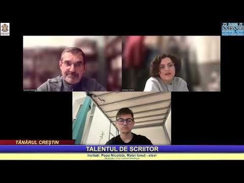 “Tânărul creştin” – TALENTUL DE SCRIITOR