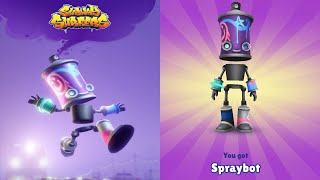 Subway Surfers Chicago - Spraybot New Character Unlocked Update - All Characters Unlocked All Boards