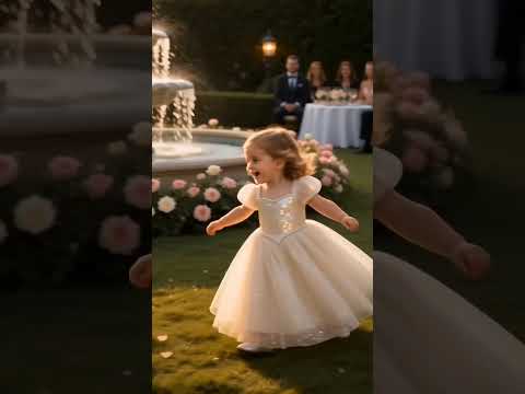 I'm a tornado🌪️ Spinning Flower Girl Caught by Coast Guard Officer at Golden Hour Wedding  #ytshorts