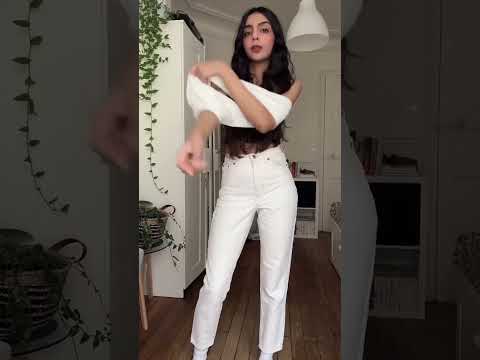 How do I style white jeans #outfits #winterfashion #fashionstyle #fashionweek