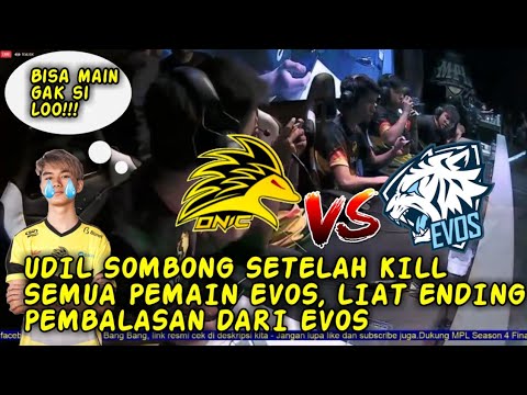 VIRALL! BEGINI JADINYA JIKA ONIC UDIL SOMBONG EVOS COMEBACK NGAMUK